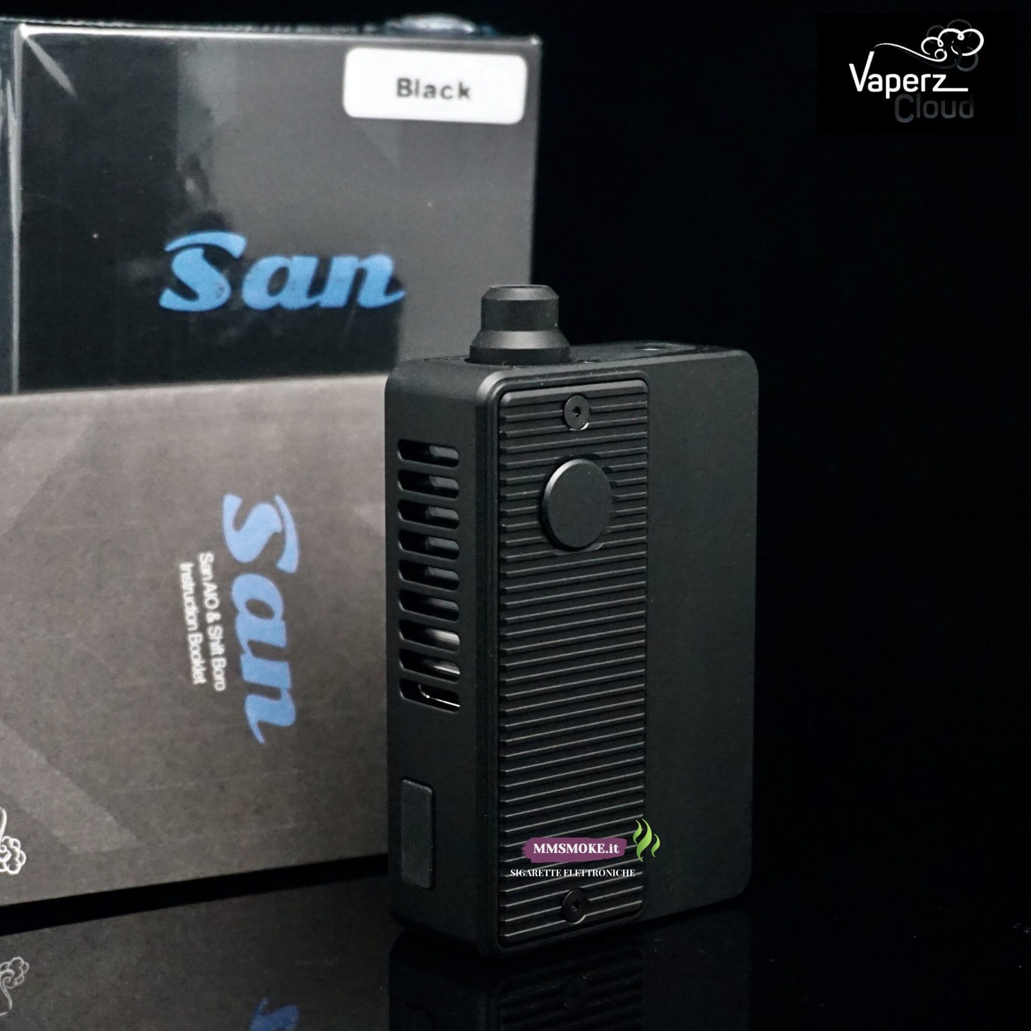 Pack San AIO 18650 80Watt. Black By Vaperz Cloud x GeroBak – MM SMOKE