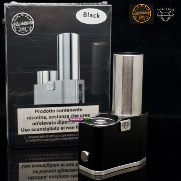 Emira Box Mod 60Watt. Black Ambition Mods & Telli’s Mod