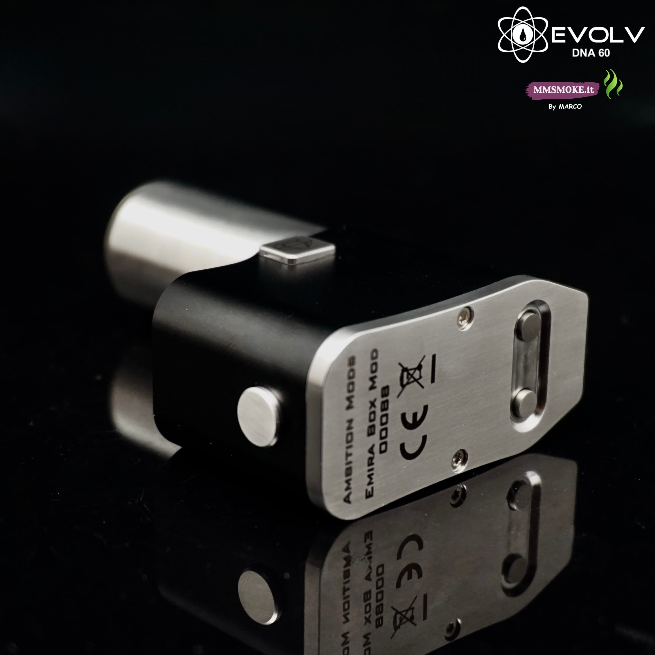 Emira Box Mod DNA60 Evolv Watt. Black - immagine 3