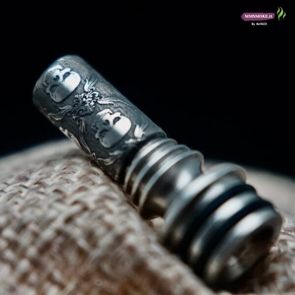 Drip Tip ULTON V2 inciso Metal By Marco - immagine 2