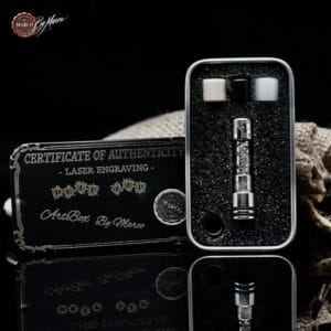 Drip Tip ArtBox – foto prodotto in verticale su sfondo luxury