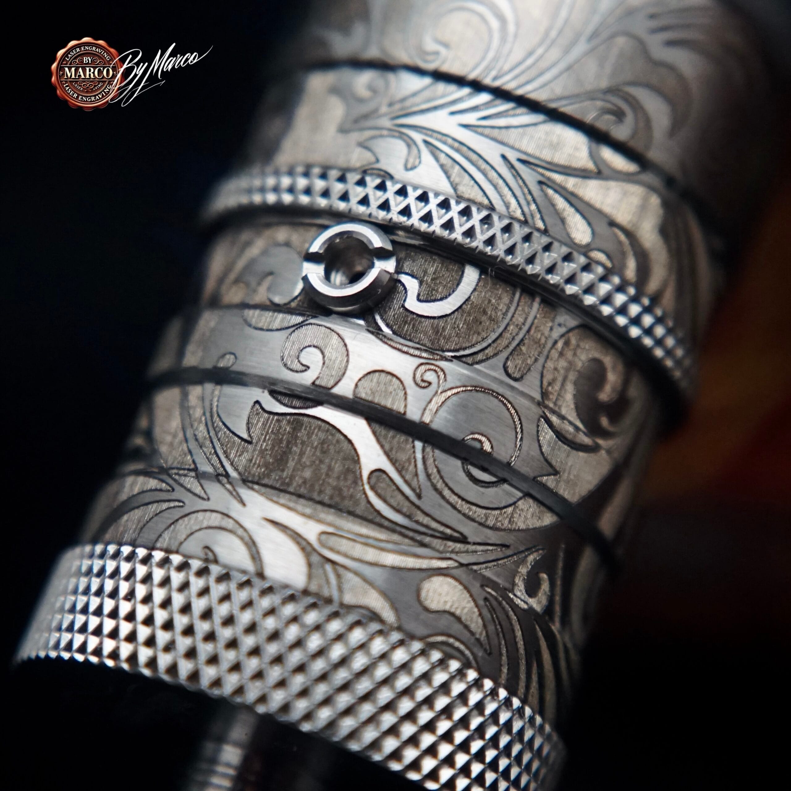 Atomizzatore FeV 4.5S+ “EMIRA” – Baroque Mirror ArtBox By Marco aftermarket 8 “Zigrinature e anelli FeV 4.5S+ EMIRA – lavorazione ArtBox By Marco”