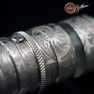 Particolare texture incisa su FeV 4.5S ArtBox By Marco