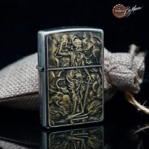 Zippo Incisi Artigianali By Marco | MMSMOKE Bologna 7 Zippo IVSTITIA Limited Edition 01/01 ArtBox By Marco