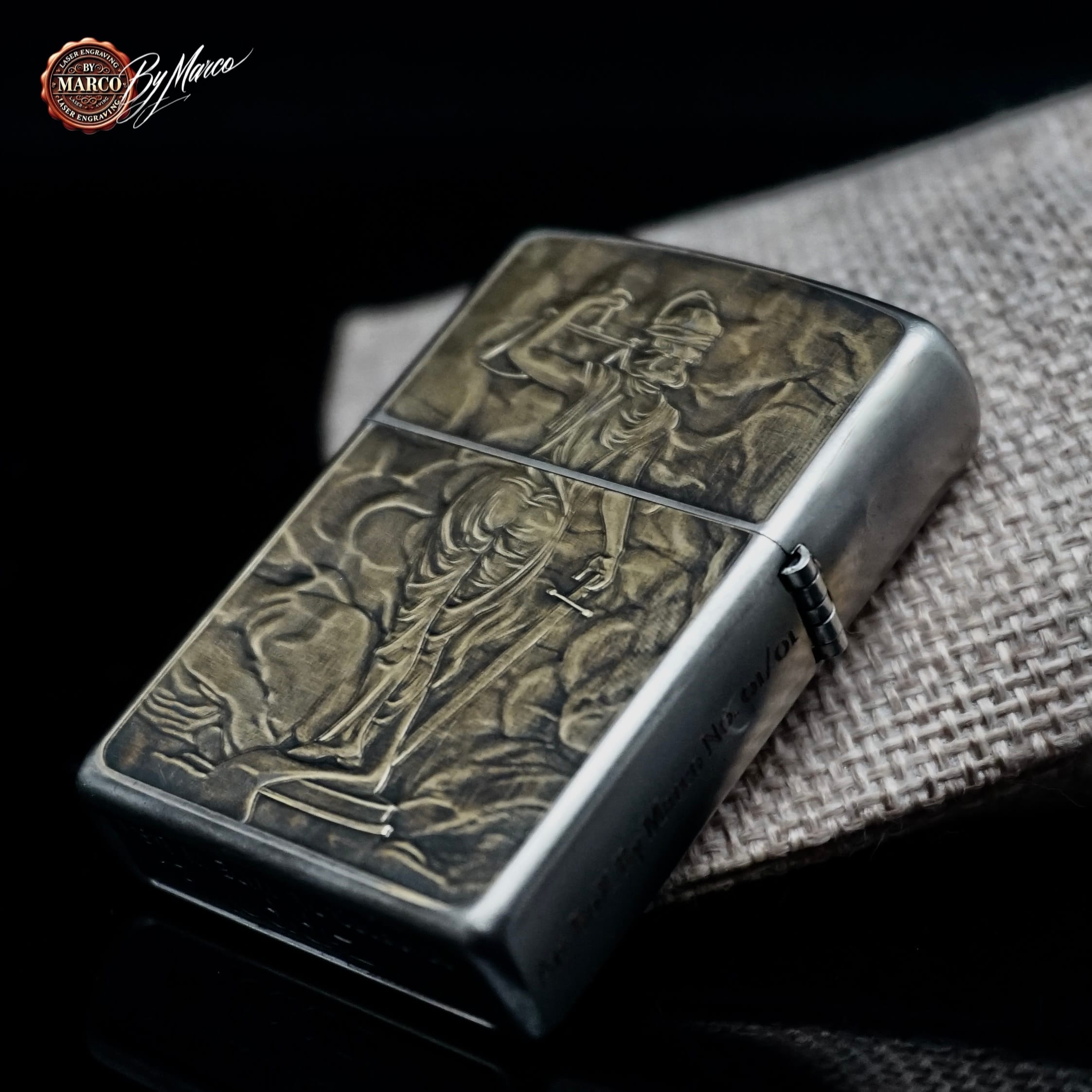Zippo IVSTITIA Limited Edition 01/01 ArtBox By Marco 2 Zippo IVSTITIA Limited Edition 01/01 ArtBox By Marco - immagine 2
