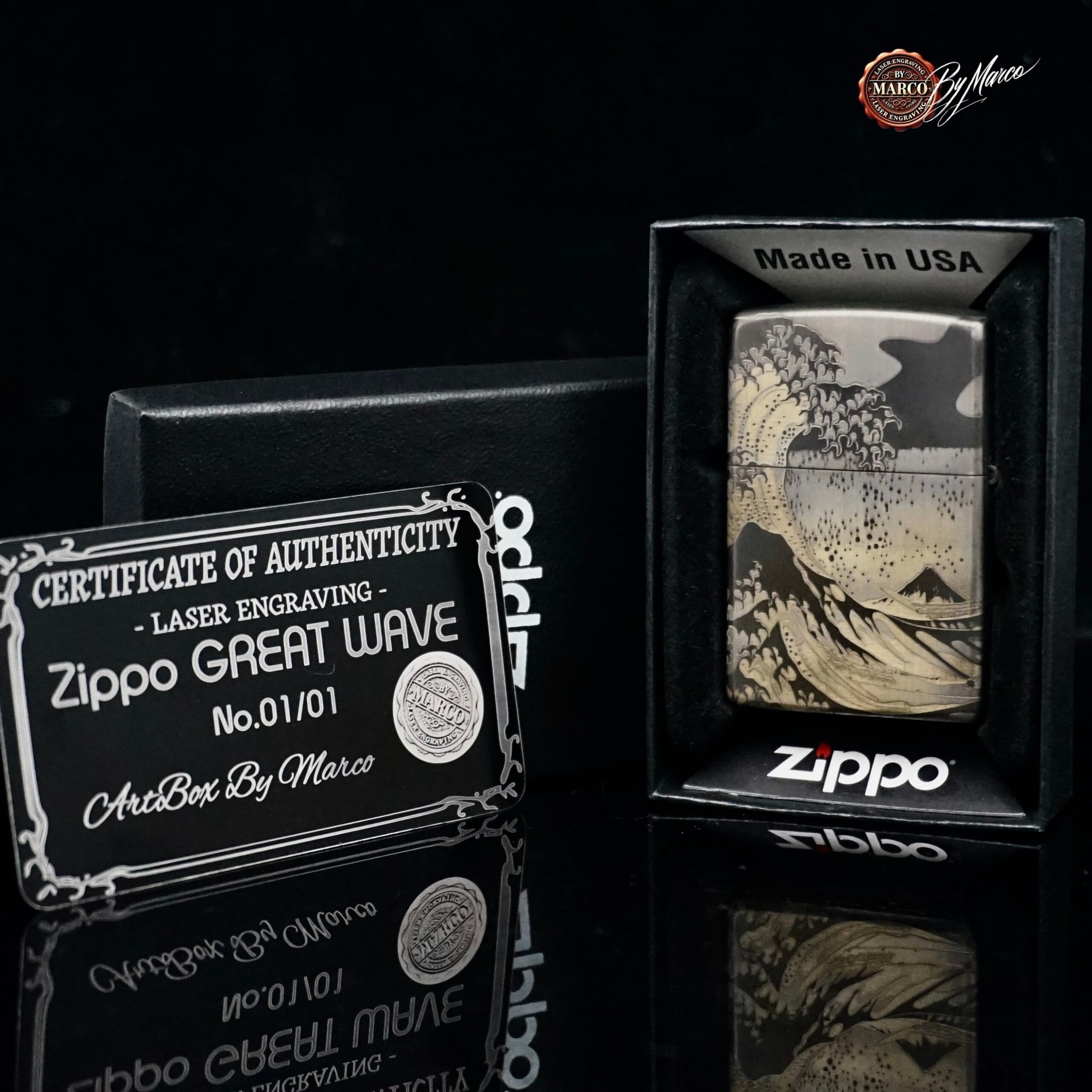 Zippo Great Wave No.01/01 – ArtBox By Marco 9 Zippo Great Wave No.01/01 – ArtBox By Marco - immagine 9