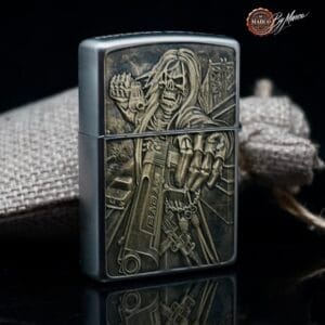 Zippo Incisi Artigianali By Marco | MMSMOKE Bologna 5 Zippo Badass Edition 3D 1/1 ArtBox By Marco
