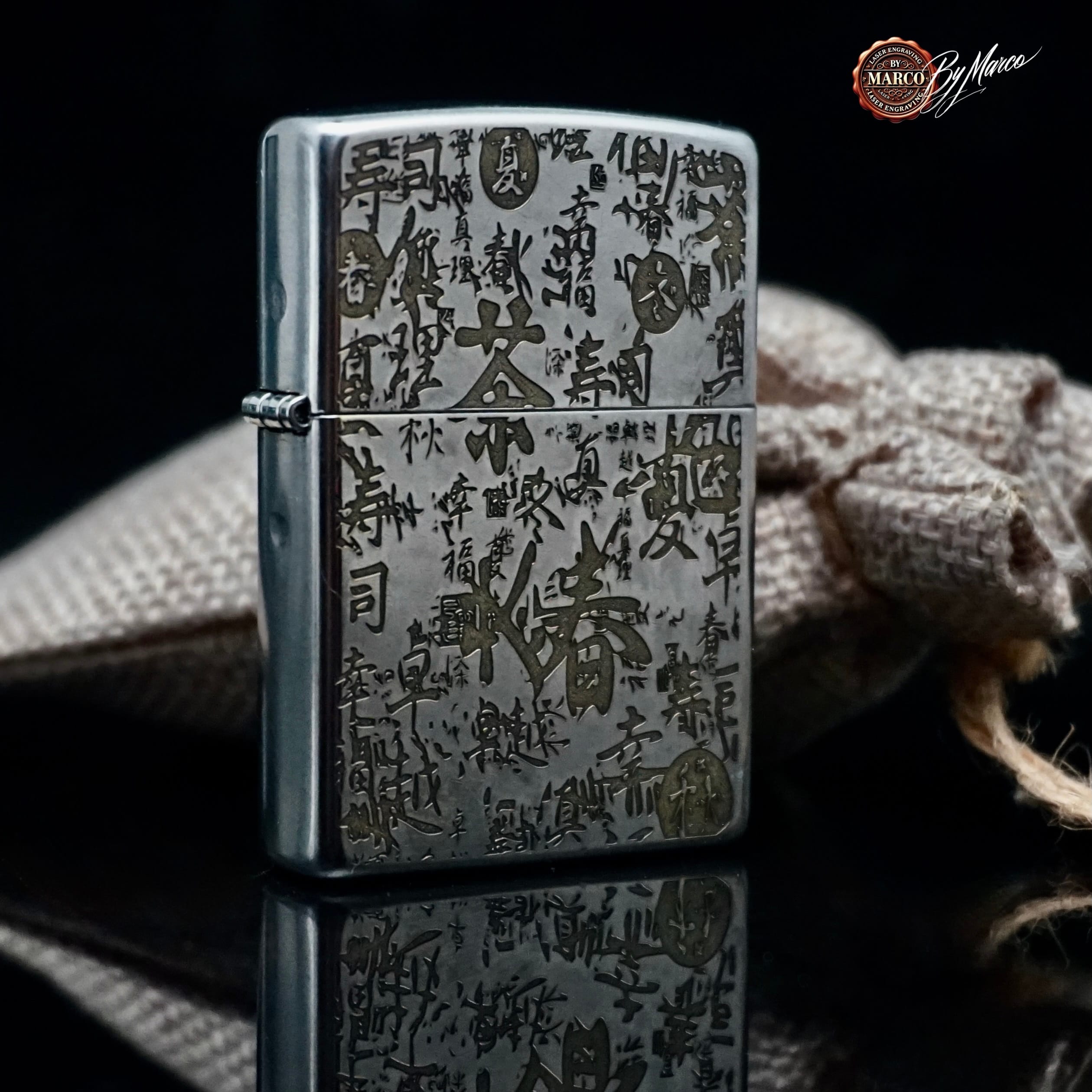 Zippo Great Wave No.01/01 – ArtBox By Marco 2 Accendino con incisioni artistiche