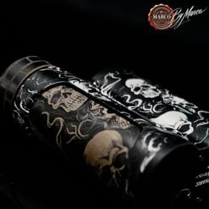 tubo batteria inciso skull smoke Paramour ArtBox