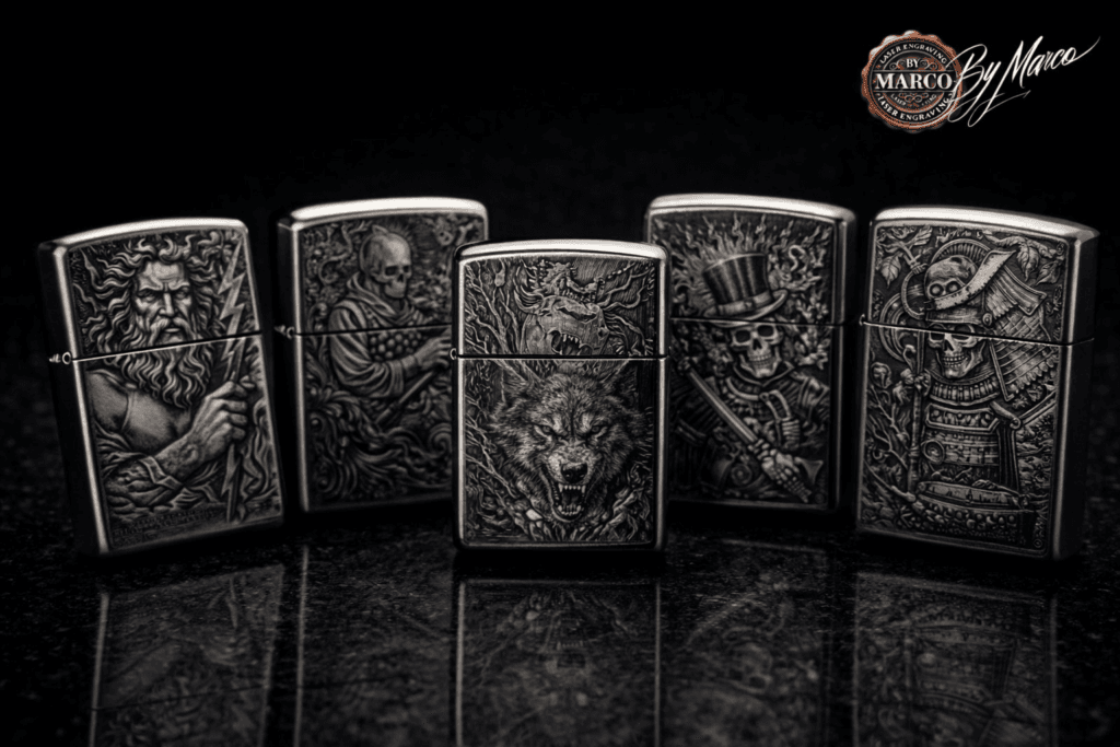 hiro zippo presntazione Mimmo incisi skull