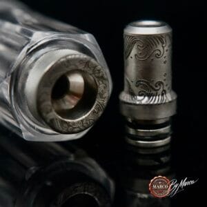 drip tip inciso Flex Vapor ArtBox By Marco con motivo orientale