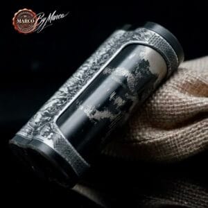 Ambition Mod K1 Crane Dynasty dettaglio laterale incisione orientale