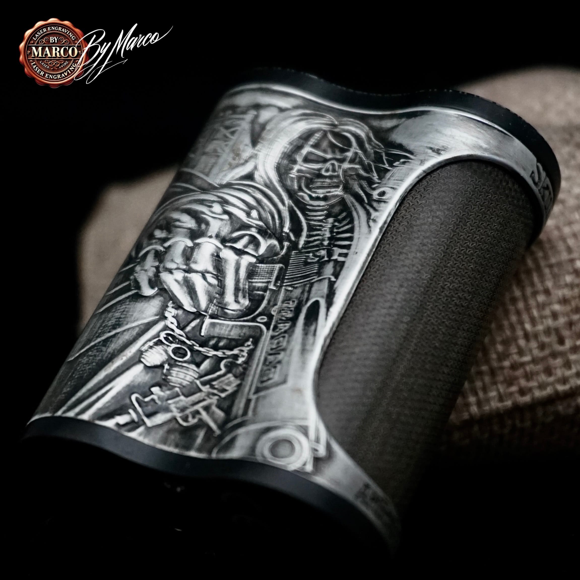 Box Morer "BLACK WARRANT 3D " SBS Mod 60W Ambition Mod ArtBox By Marco 2 Box Morer "BLACK WARRANT 3D " SBS Mod 60W Ambition Mod ArtBox By Marco - immagine 2