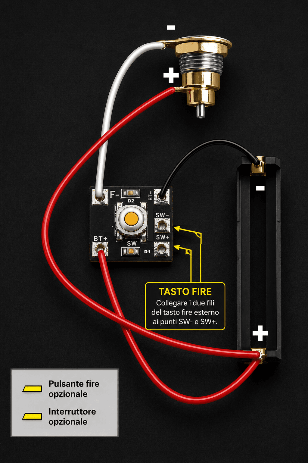 ClickFet V1 Scheda MOSFET con Protezioni Integrate 2 schema di collegamento del ClickFet V1 Scheda MOSFET con Protezioni Integrate mmsmoke.it bologna