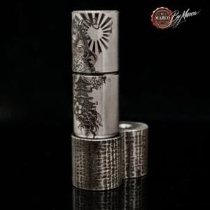 ArtBox Rising Sun N°01 con Geisha e Sole Nascente inciso su Pinnacle Colossus