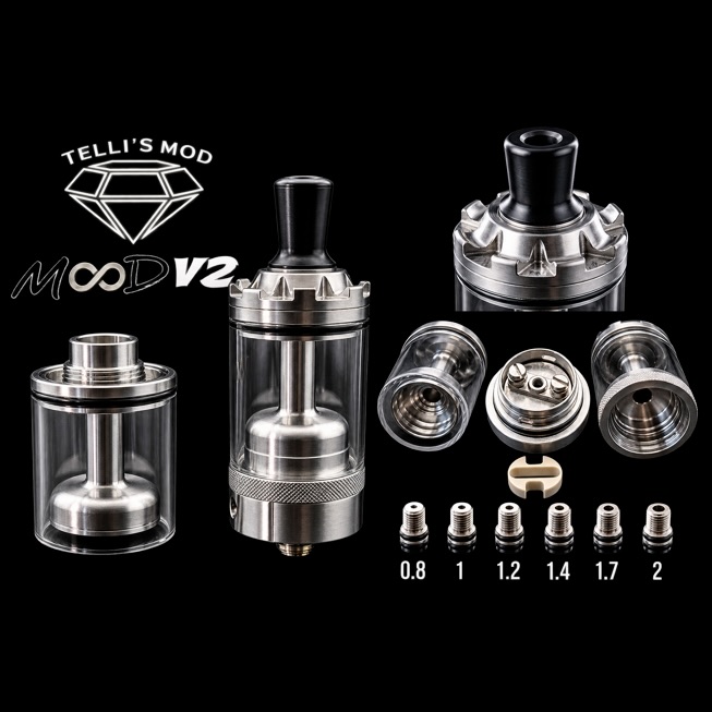 Atomizzatore MooD V2 MTL RTA 22,5mm Telli's Mod 2 Telli’s Mod MooD V2 MTL RTA 22,5 mm mmsmoke.it