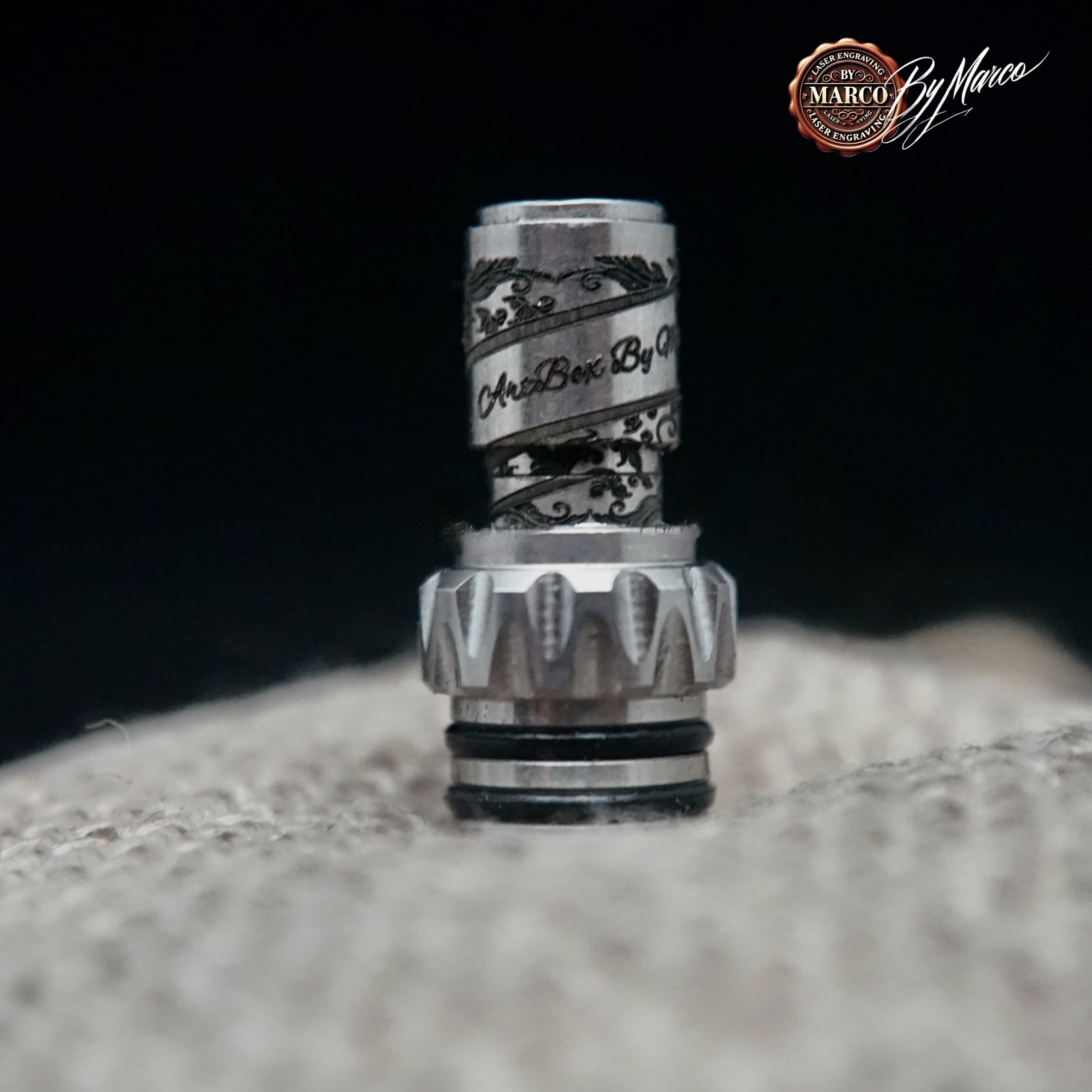 Hammer ArtBox By Marco – Drip Tip 510 Inciso 1 Hammer Drip Tip 510 inciso laser ArtBox By