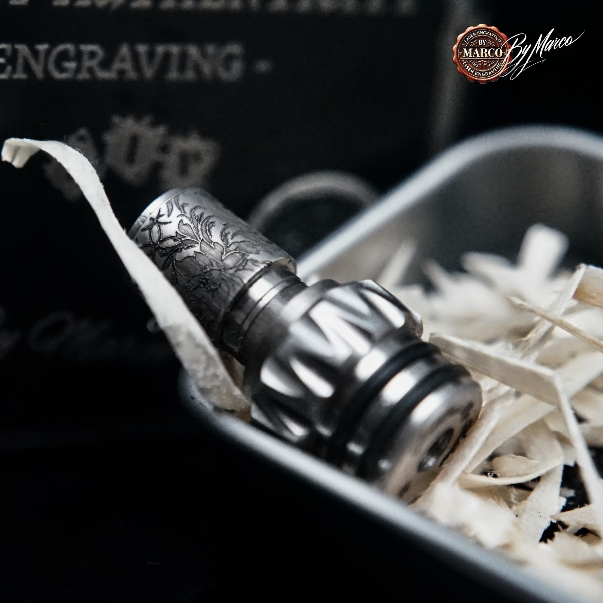 Hammer “Ornamental” – ArtBox By Marco 3 Hammer Ornamental incisione laser floreale e geometrica a 360 gradi