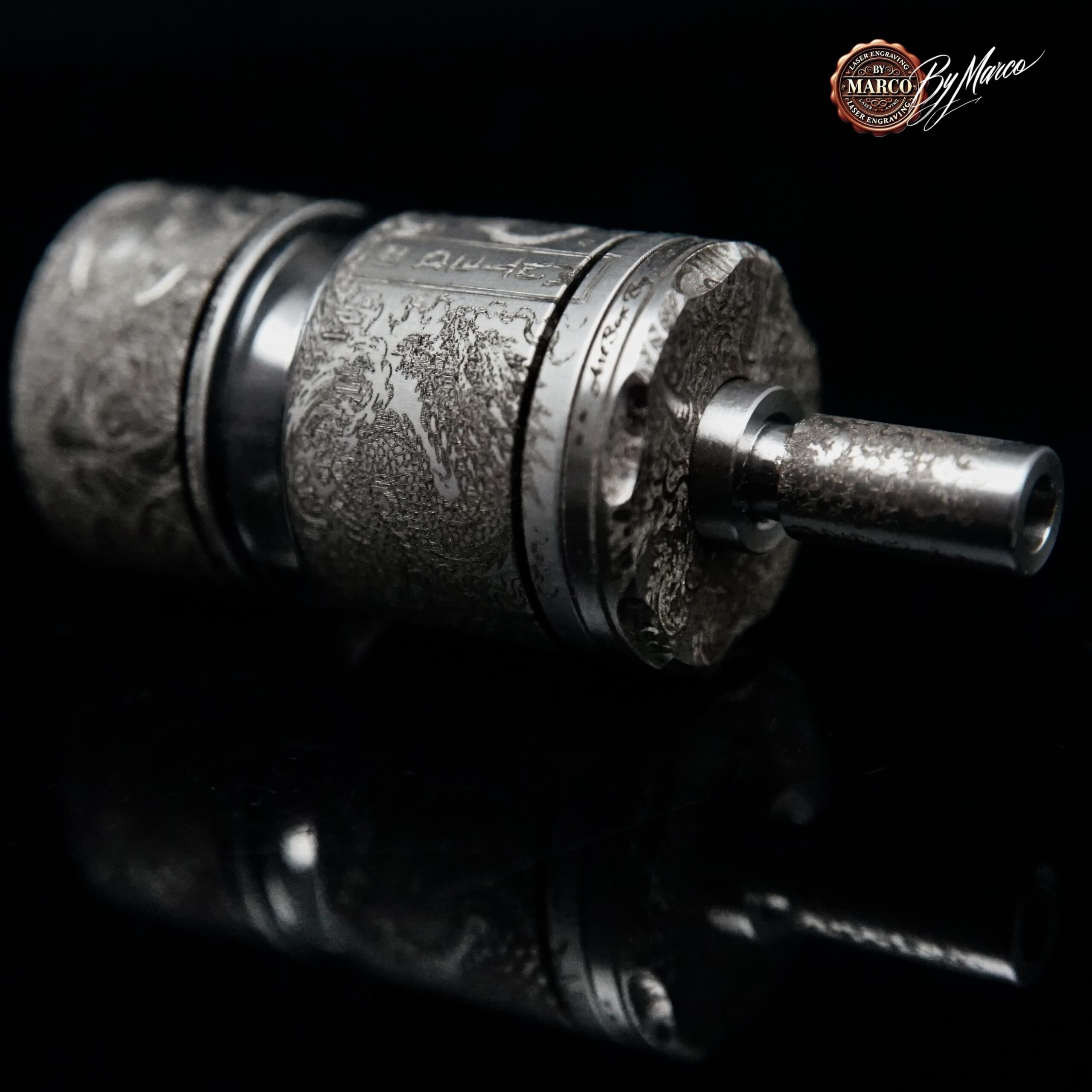 MUTED RTA “ONI” ArtBox By Marco – Full Engraved Limited Edition 1/1 6 MUTED RTA “ONI” ArtBox By Marco – Full Engraved Limited Edition 1/1 - immagine 6