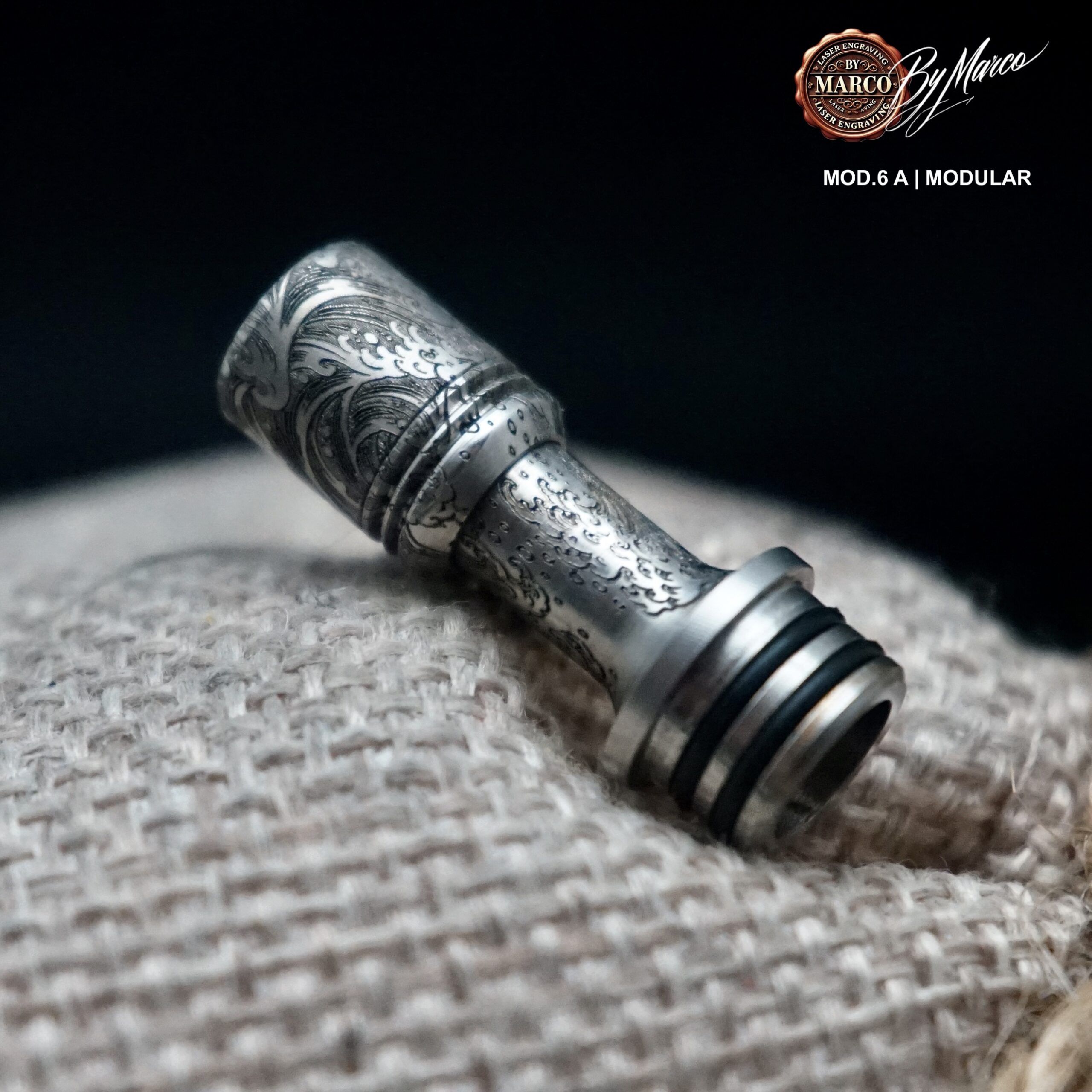 Noble Line Drip Tip – Modello A | Modular 4 DRIP TIP INCISO ONDE CINESI MODULARE MMSMOKE