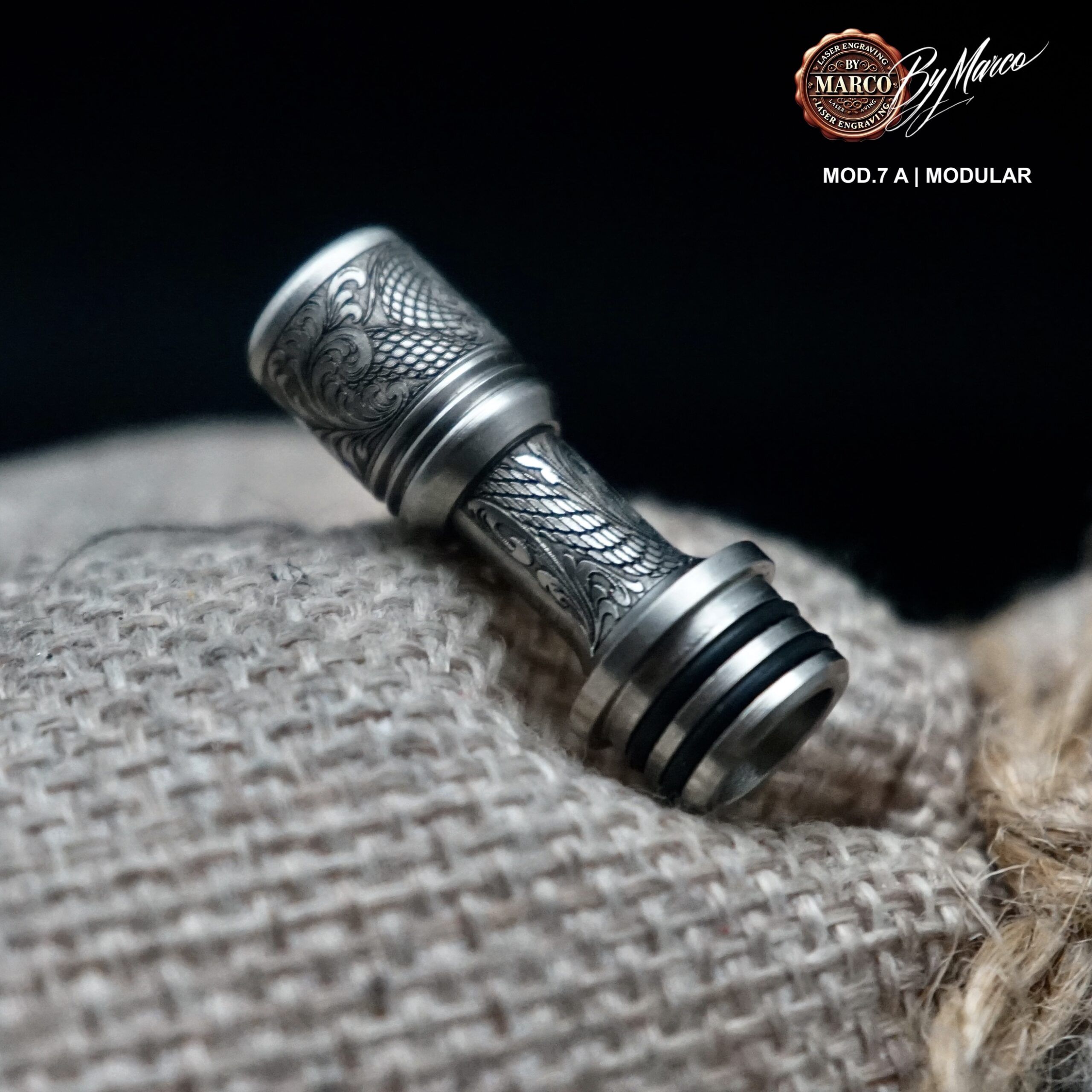 Noble Line Drip Tip – Modello A | Modular 6 DRIP TIP INCISO SERPENTE 510 MODULARE