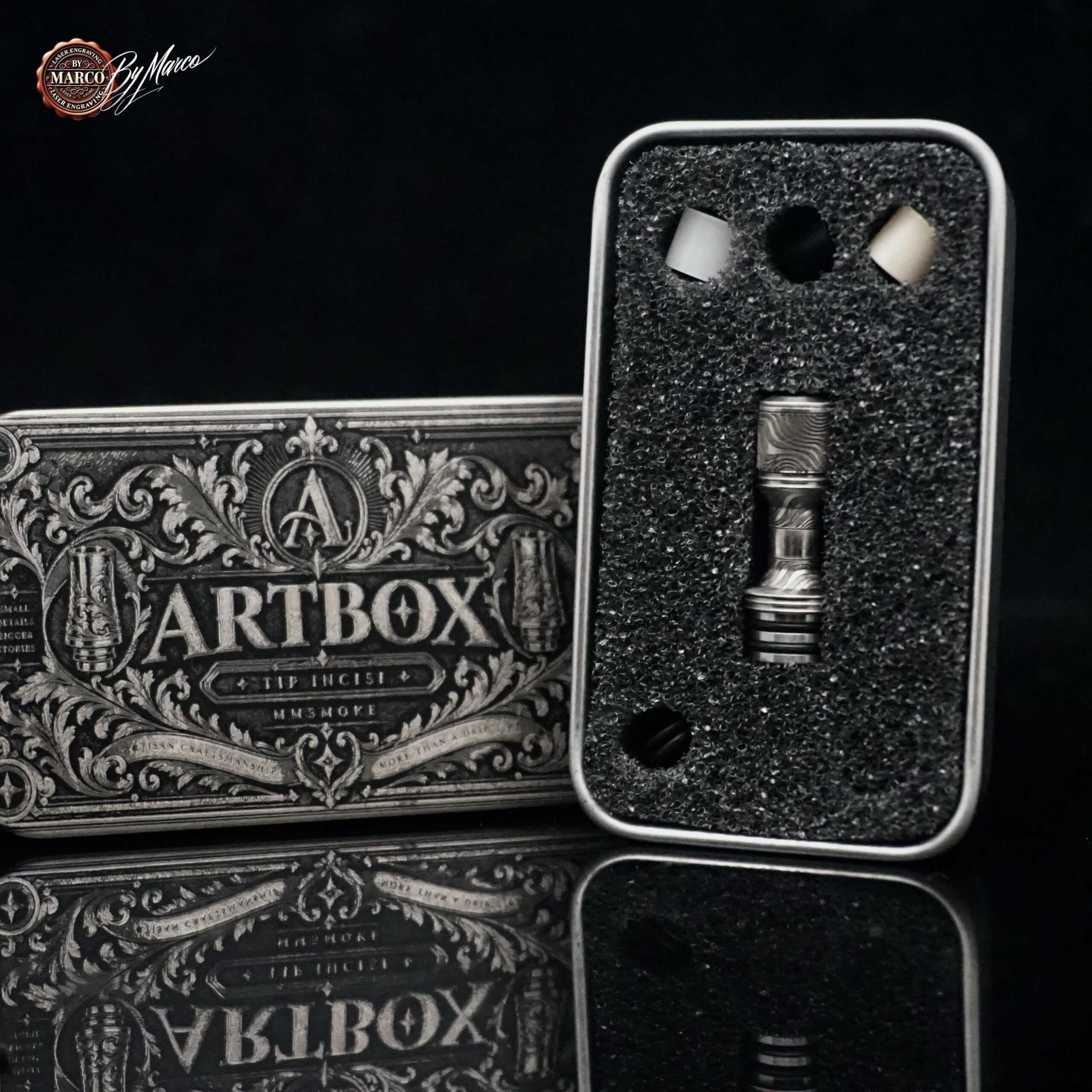 Noble Line Drip Tip – Modello D | ArtBox 2 Noble Line Drip Tip – Modello D | ArtBox - immagine 2