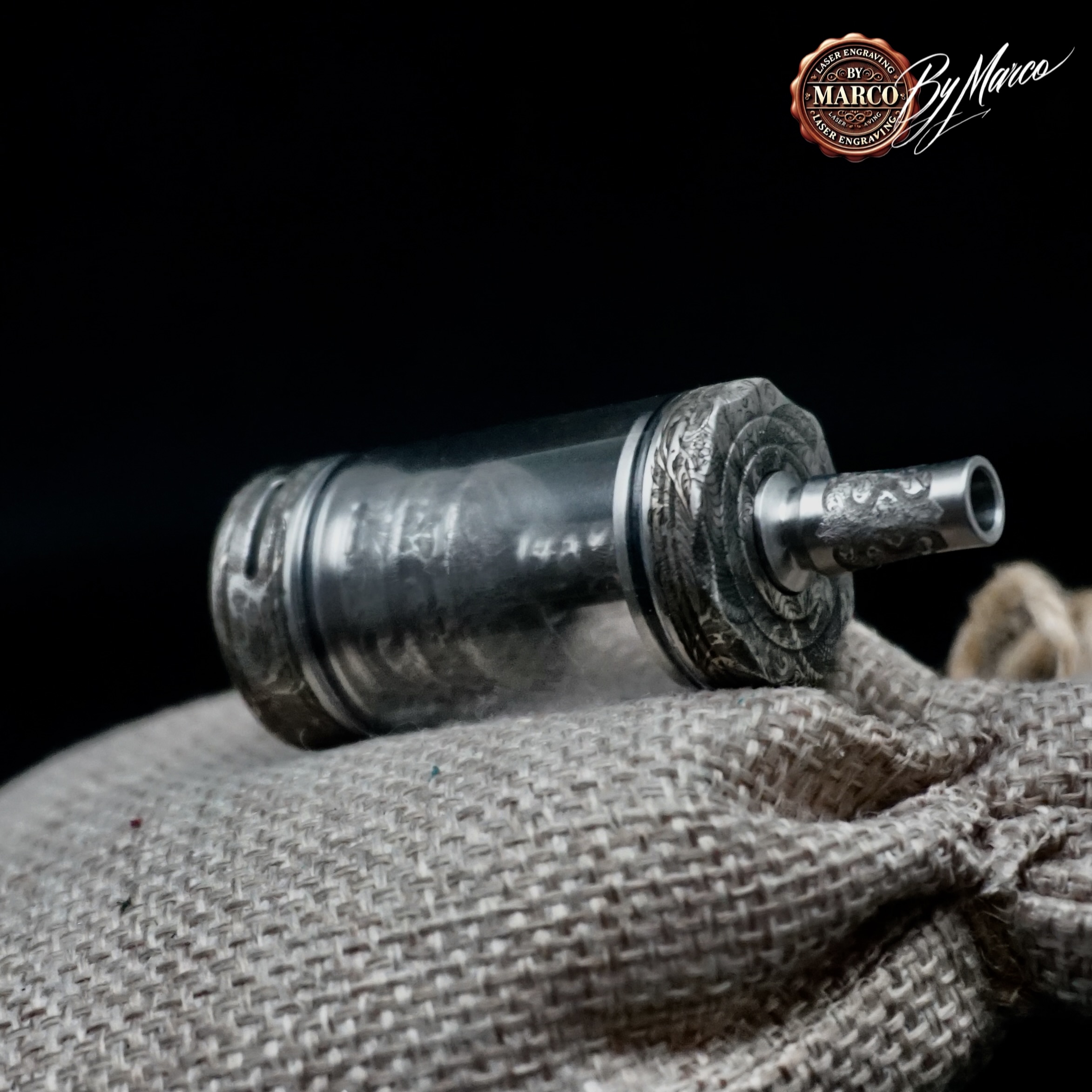 Atomizzatore the Minister MTL SERPENTIS By ArtBox 12 The Minister custom engraving SERPENTIS