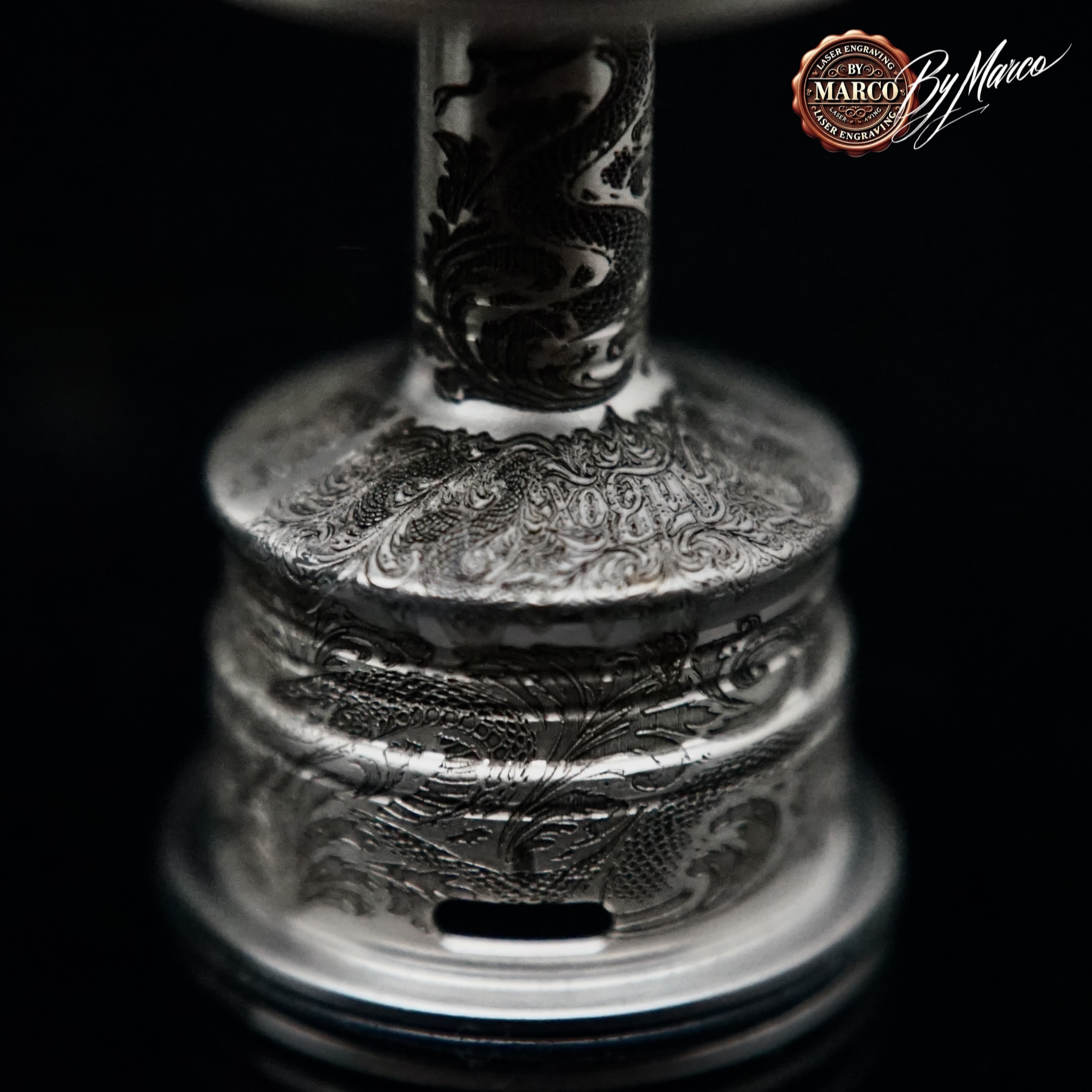 Atomizzatore the Minister MTL SERPENTIS By ArtBox 10 The Minister inciso ArtBox con grafica SERPENTIS